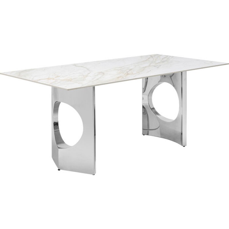 Table Eternity Oho Chrome 180x90cm